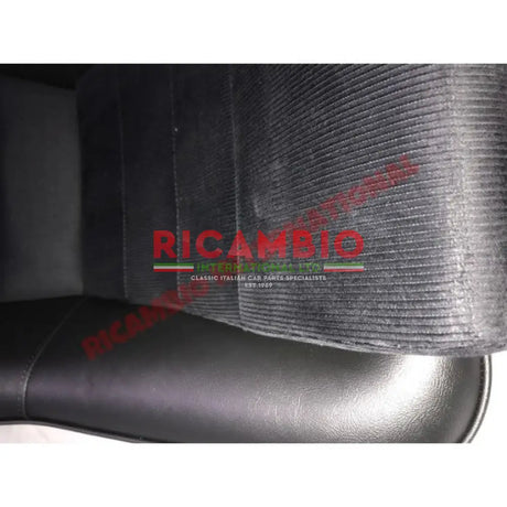 Pair of Black Sports Seats FUSINA - Classic Fiat 500 126 - Interior Trim