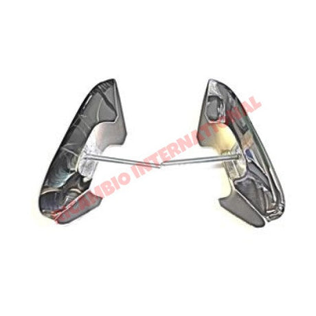 Pair of Chrome Bumper Overiders - Fiat 600 - Chrome - Aluminium & Exterior Trim Parts