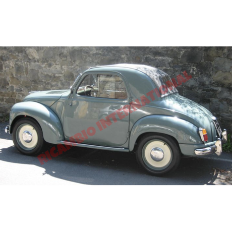 Pair of Chrome Bumper Overiders - Classic Fiat 500 Topolino - Exterior Parts and Trim