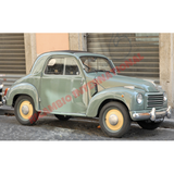 Pair of Chrome Bumper Overiders - Classic Fiat 500 Topolino - Exterior Parts and Trim