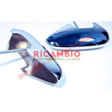 Pair of Chrome Bumper Overiders - Fiat 600 - Chrome - Aluminium & Exterior Trim Parts