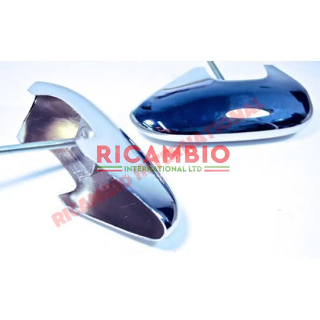 Pair of Chrome Bumper Overiders - Fiat 600 - Chrome - Aluminium & Exterior Trim Parts
