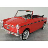 Pair of Chrome Front Bumper Overiders - Autobianchi Bianchina Cabrio all models - Exterior Trim