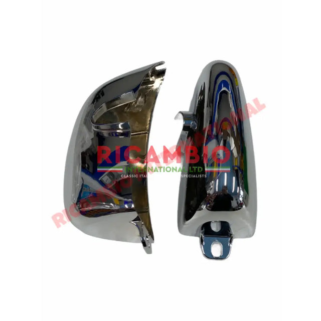 Pair of Chrome Front Bumper Overiders - Autobianchi Bianchina Series 1 & 2 Transformabile all models - Exterior Trim