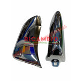 Pair of Chrome Rear Bumper Overiders - Autobianchi Bianchina Panoramica all models - Exterior Trim