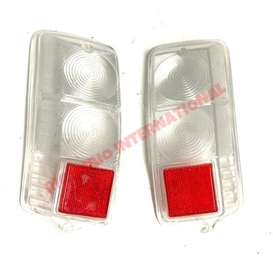 Pair of Clear Rear Lens - Classic Fiat 500 - Lights - Lamps and Lenses