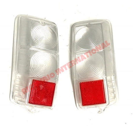 Pair of Clear Rear Lens - Classic Fiat 500 - Lights - Lamps and Lenses