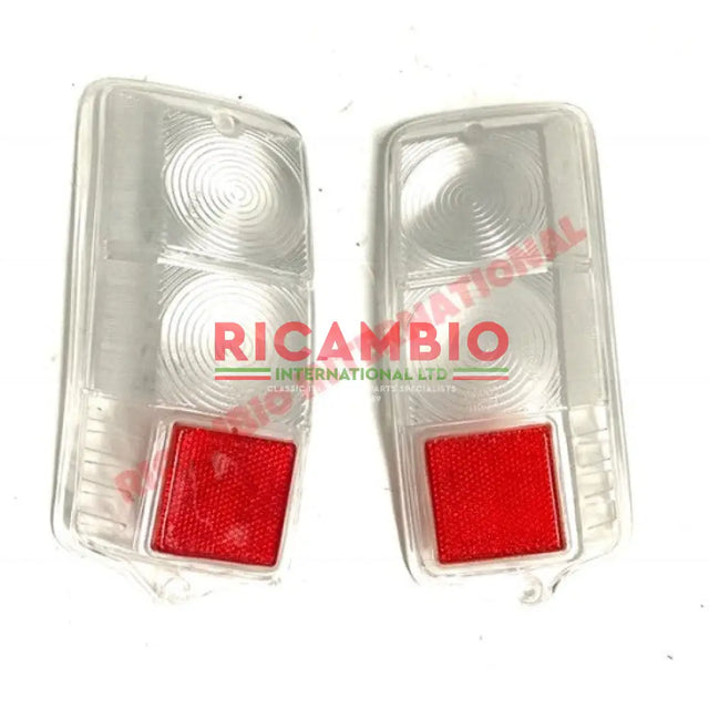 Pair of Clear Rear Lens - Classic Fiat 500 - Lights - Lamps and Lenses