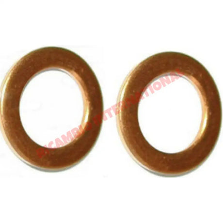 Pair of Copper Washer for Brake Banjo Bolt - Classic Fiat 500 126 600 850 900 - Screws - Studs - Bolts and Nuts