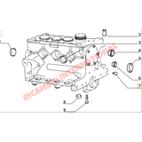 Pair of Cylinder Head Dowels (2) - Classic Fiat Panda,Uno,Cinquecento,Seicento Punto Mk1,New 500 Abarth,Lancia Y10