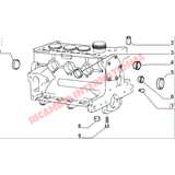 Pair of Cylinder Head Dowels (2) - Classic Fiat Panda,Uno,Cinquecento,Seicento 850,127,124 A112 - Engine and Mechanical