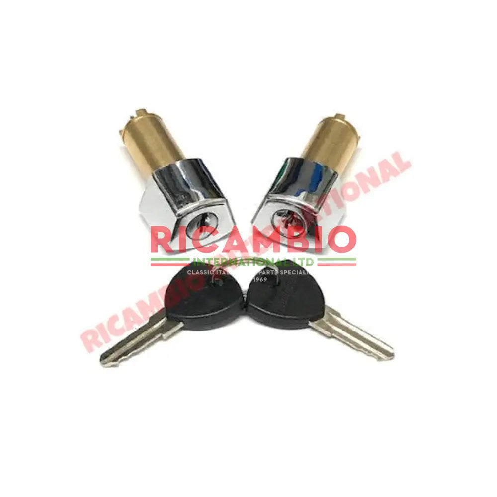 Pair of Door Barrels & Keys with Lancia Keys - Lancia Fulvia - Lancia Fulvia