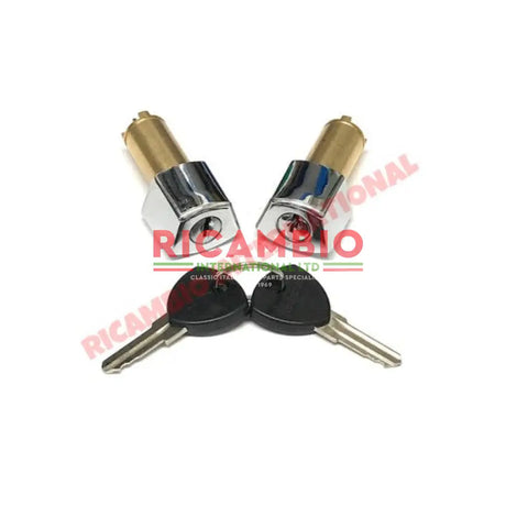 Pair of Door Barrels & Keys with Lancia Keys - Lancia Fulvia - Lancia Fulvia