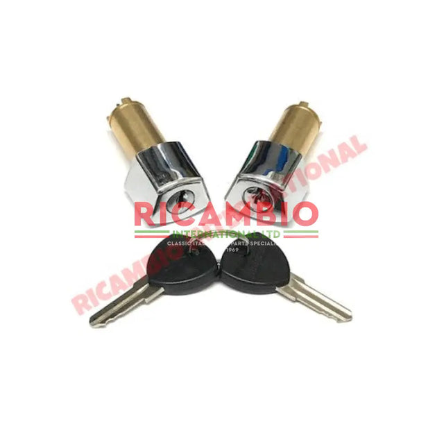 Pair of Door Barrels & Keys with Lancia Keys - Lancia Fulvia - Lancia Fulvia