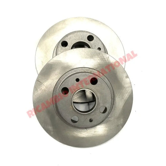 Pair of Front Brake Disk - Fiat Strada/Ritmo - Brake Parts and Components