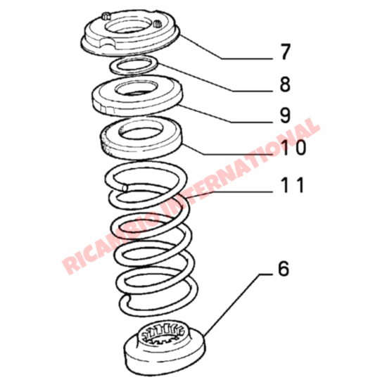 Pair of Front Coil Springs (2) - Classic Fiat Panda - Suspension and Related Parts