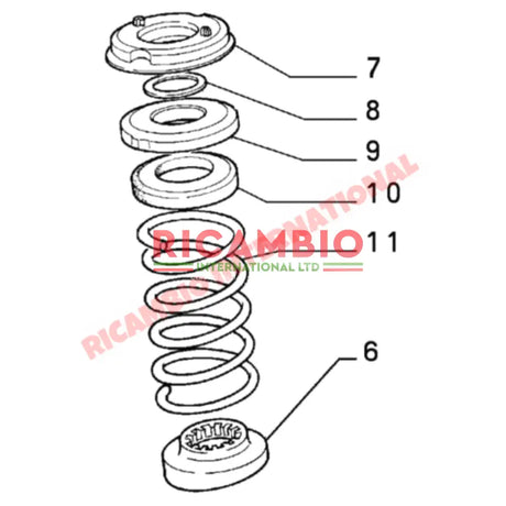 Pair of Front Coil Springs (2) - Classic Fiat Panda - Suspension and Related Parts