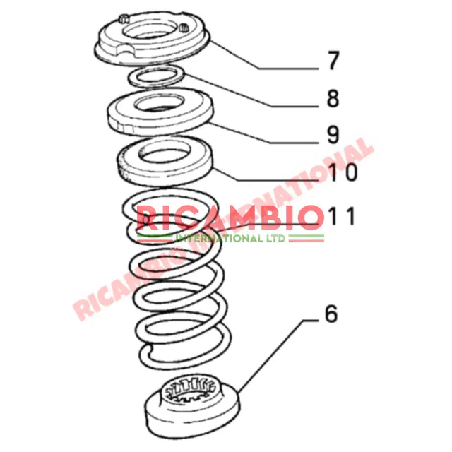 Pair of Front Coil Springs (2) - Classic Fiat Panda - Suspension and Related Parts