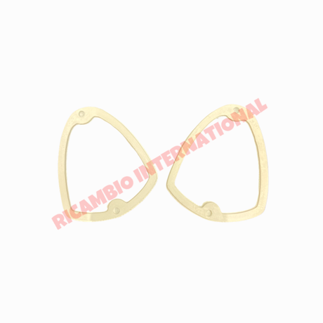 Pair of Front Lamp Internal Rubber Seal (White) - Autobianchi Bianchina - Lights - Lamps and Lenses