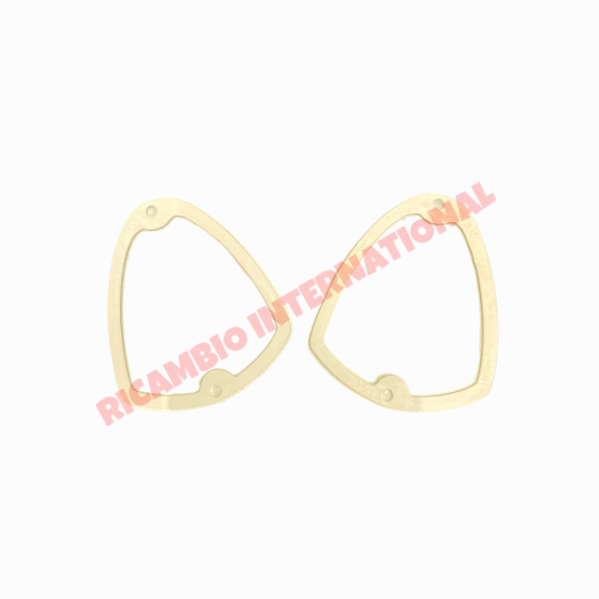 Pair of Front Lamp Internal Rubber Seal (White) - Autobianchi Bianchina - Lights - Lamps and Lenses