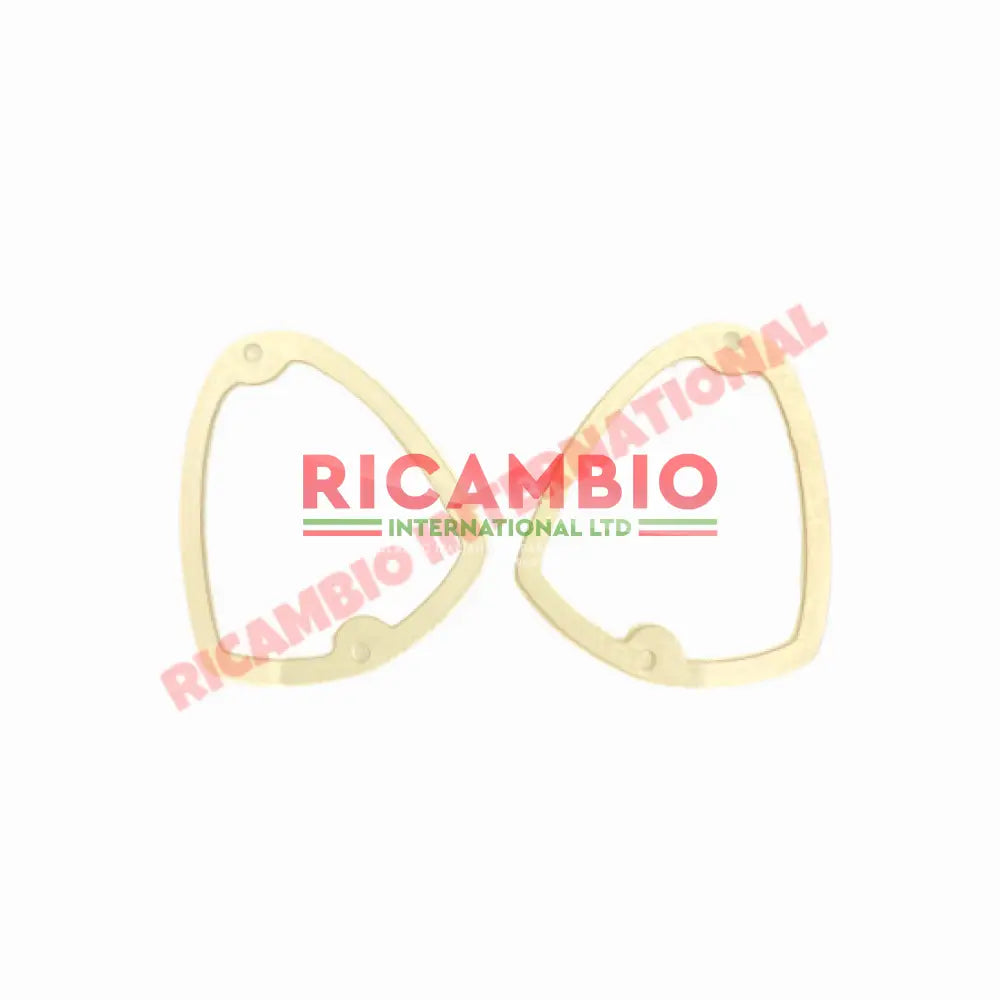 Pair of Front Lamp Internal Rubber Seal (White) - Autobianchi Bianchina - Lights - Lamps and Lenses