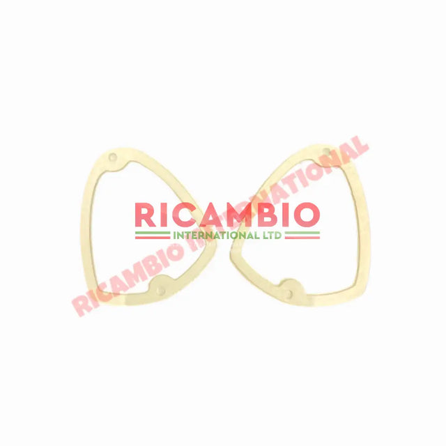 Pair of Front Lamp Internal Rubber Seal (White) - Autobianchi Bianchina - Lights - Lamps and Lenses