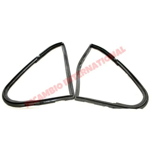 Pair of Front Quarter Light Rubber Seals (Left & Right) - Classic Fiat 500 - Window Seals & Associated Parts