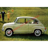 Pair of Front Quarter Light Rubber Seals (Left & Right) - Fiat 600 - Fiat/Seat 600 Parts