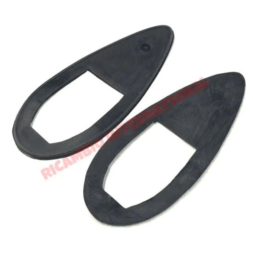 Pair of Front Side Lamp Rubber Seals - Classic Fiat 500 N - Lights - Lamps and Lenses