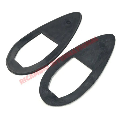 Pair of Front Side Lamp Rubber Seals - Classic Fiat 500 N - Lights - Lamps and Lenses