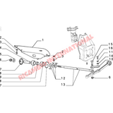 Pair of Front Tie Bar Support Brackets - Classic Fiat Panda - Suspension and Related Parts
