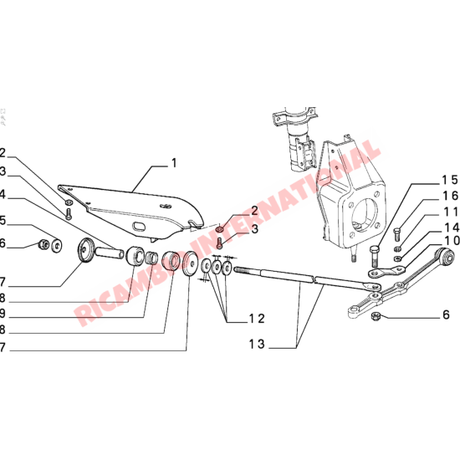 Pair of Front Tie Bar Support Brackets - Classic Fiat Panda - Suspension and Related Parts