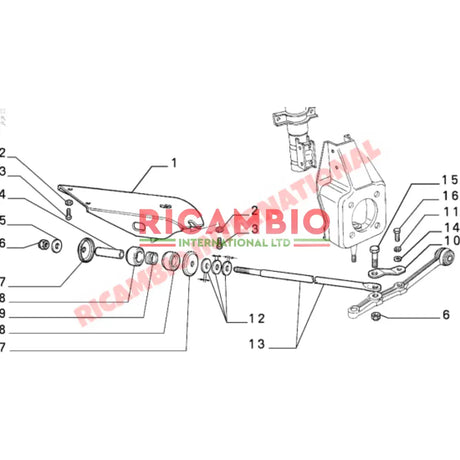 Pair of Front Tie Bar Support Brackets - Classic Fiat Panda - Suspension and Related Parts
