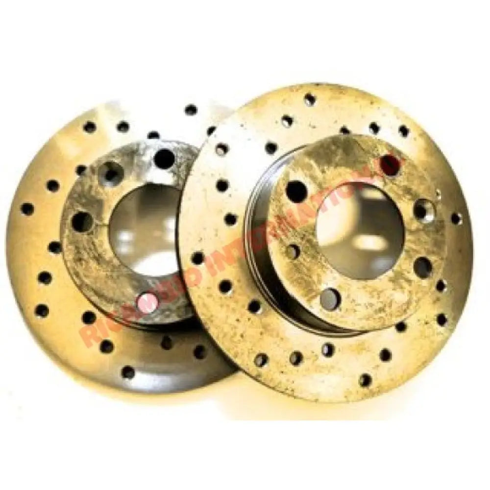 Pair of Front Vented Brake Disc (For Disc Conversion) - Classic Fiat 500,126 - Uprated Brake Parts