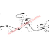 Pair of Handbrake Cable (long & short) - Fiat Uno MK1 - Brake Parts and Components