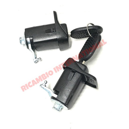 Pair of Outer Door Handle & Key Kit (2 Piece) - Classic Fiat Panda - Handles - Locks and Catches
