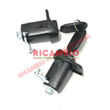 Pair of Outer Door Handle & Key Kit (2 Piece) - Classic Fiat Panda - Handles - Locks and Catches