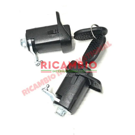 Pair of Outer Door Handle & Key Kit (2 Piece) - Classic Fiat Panda - Handles - Locks and Catches