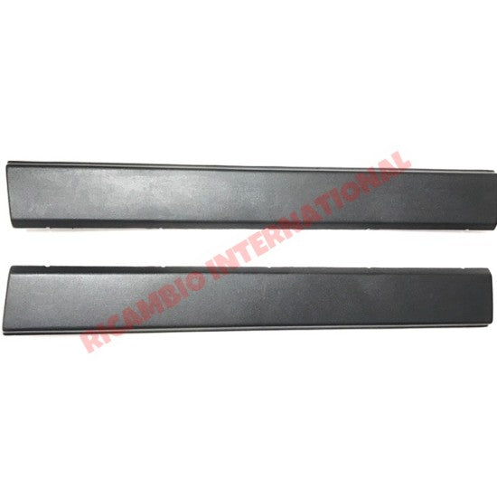 Pair of Outer Door Mouldings & Clips - Classic Fiat Panda - Exterior Trim