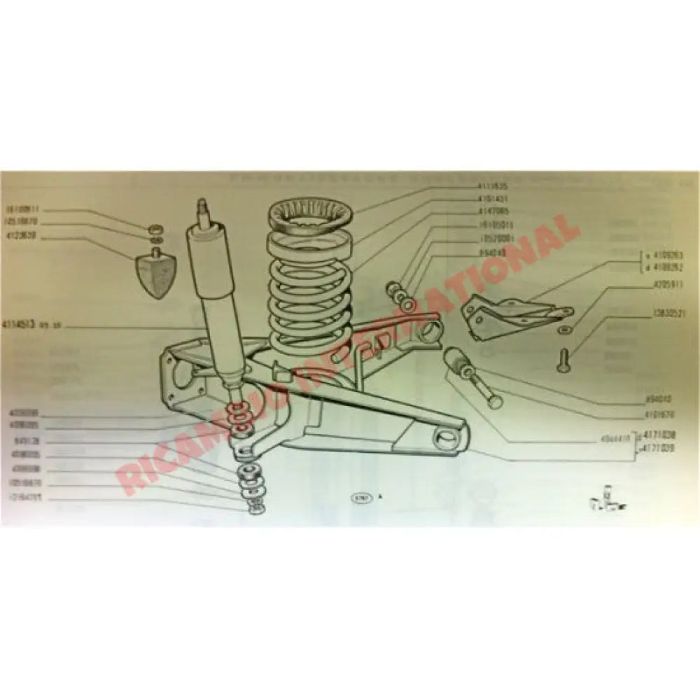 Pair of Rear Coil Spring (STD) - Fiat 126 - Suspension