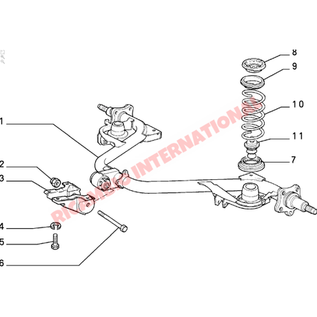 Pair of Rear Coil Springs (2) - Classic Fiat Panda - Suspension and Related Parts