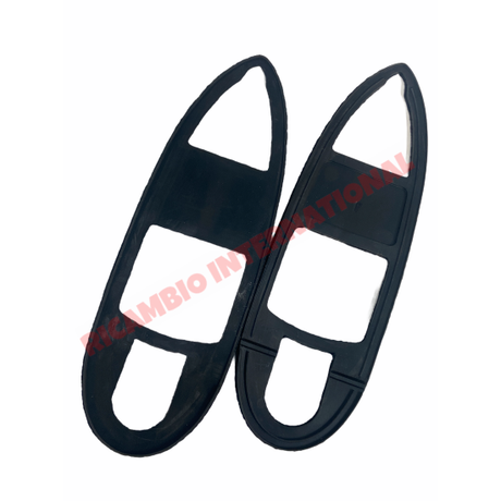 Pair of Rear Lamp External Rubber Seal - Autobianchi Bianchina - Lights - Lamps and Lenses