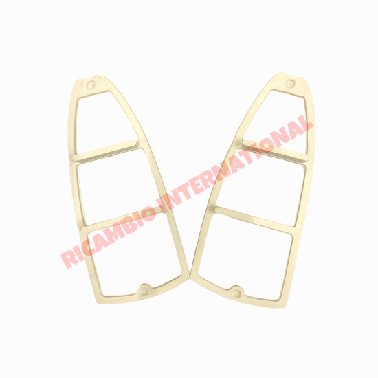 Pair of Rear Lamp Internal Rubber Seal (White) - Autobianchi Bianchina - Lights - Lamps and Lenses