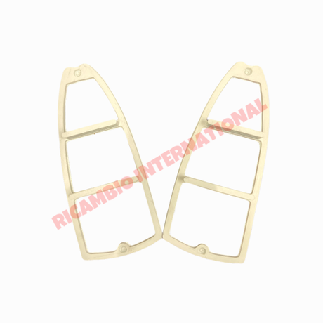 Pair of Rear Lamp Internal Rubber Seal (White) - Autobianchi Bianchina - Lights - Lamps and Lenses