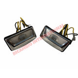 Pair of Rear Number Plate Lamps - Lancia Fulvia S2 & S3 Beta - Lights - Lamps and Lenses