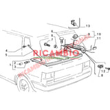 Pair of Rear Parcel Shelf Strap - Fiat Uno - Accessories