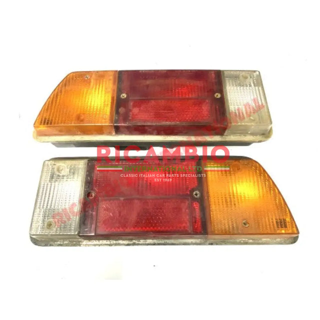 Pair of Second Hand Rear Lamps - Lancia Beta Montecarlo 037 - Lights - Lamps and Lenses