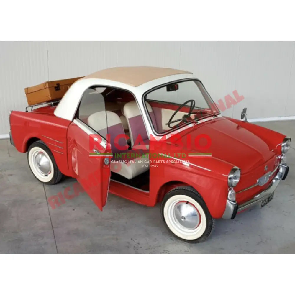 Pair of Sliding Window Channel Seal - Autobianchi Bianchina Transformabile - Window - Seals and Trim
