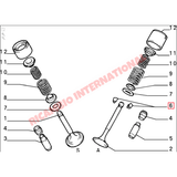 Pair of Valve Collets - Fiat 124 131 X19 Panda Strada Uno Lancia Delta Beta - Engine Parts