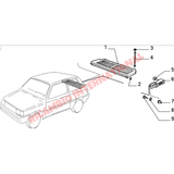 Parcel Shelf Support - Classic Fiat Panda - Accessories & Interior Parts